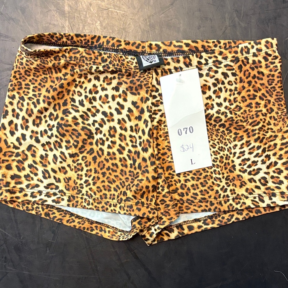 Leopard Print Kids Shorts